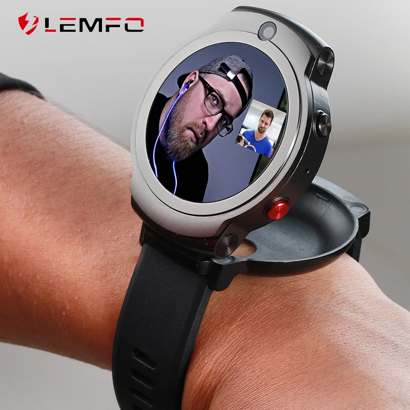 LEMFO LEM13 4G Смарт часы Для мужчин уход за кожей лица Unlook спереди 2MP + задний 8MP камера 3