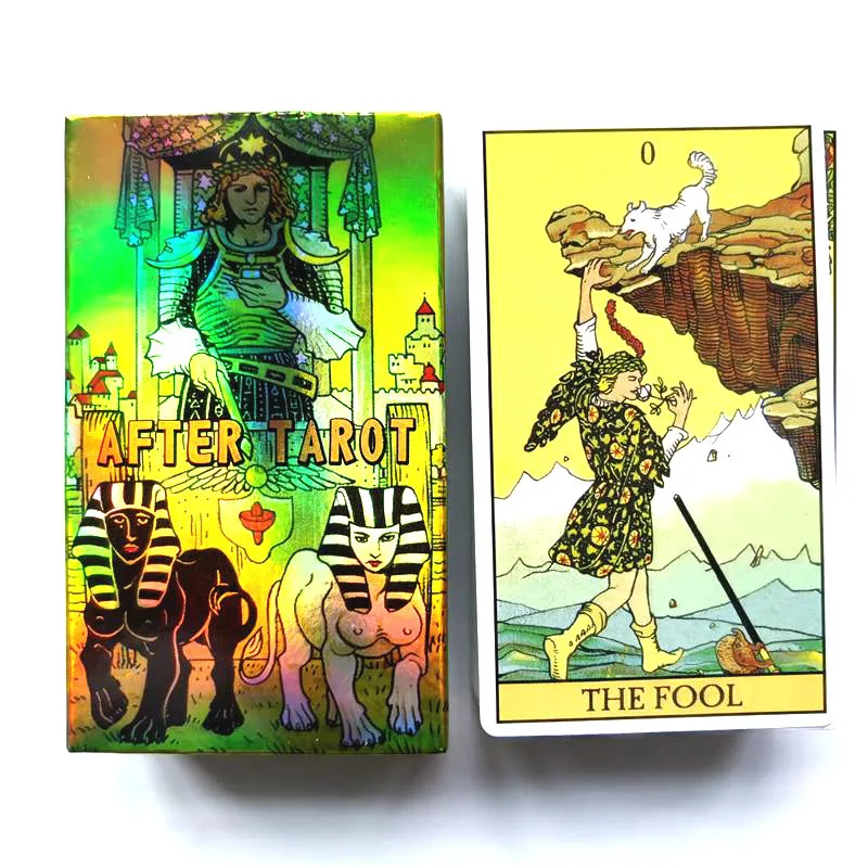 After Tarot Cards Board Games Tarot Divination Deck 78 Sheet English Pdf  Guide Book Playing Card Oracle Wisdom Home Party Family - Card Games -  AliExpress