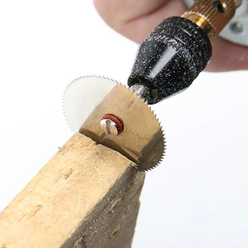 6Pcs/set Stainless Steel Slice Metal Cutting Disc with 1 Mandrel for Dremel Rotary Tools 16 18 22 25 32mm Cutting Disc Home Tool