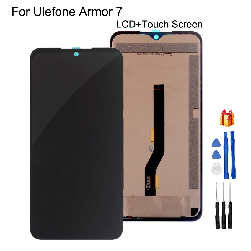 Original For Ulefone Armor 7 LCD Display Touch Screen Assembly Repair Parts For Ulefone Armor 7E 7 Screen LCD Display Free Tools