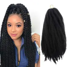 Marley волосы для скручивания 18 дюймов длинные афро марли косы волос синтетическое волокно Marley косички волосы для наращивания крючком косички