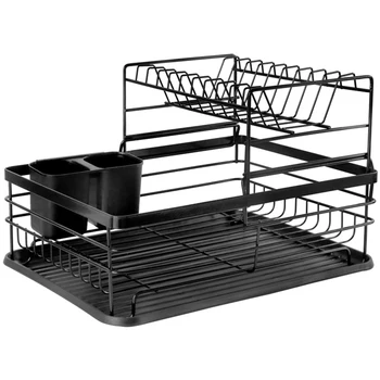 

1Pc Practical Kitchen Storage Iron Rack Kitchen Dish Rack Cutlery Display Stand
