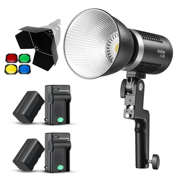 

Godox ML60 60W LED Light Silent Mode Portable Brightness Adjustment Support Li-ion with AC Power Supply Outdoor LED Light
