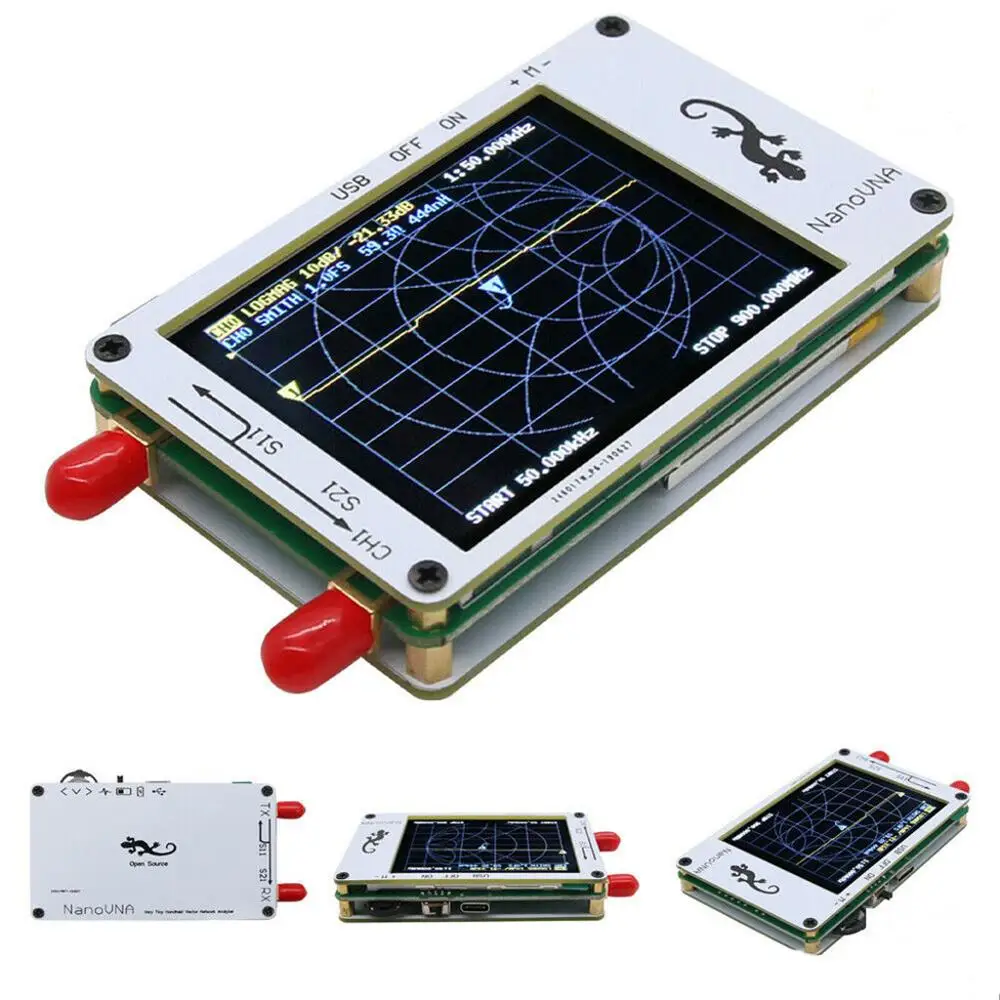 

NanoVNA Vector Network Analyzer 50KHz-900MHz HF VHF UHF Antenna Analyzer 2.8Inch LCD Display #820