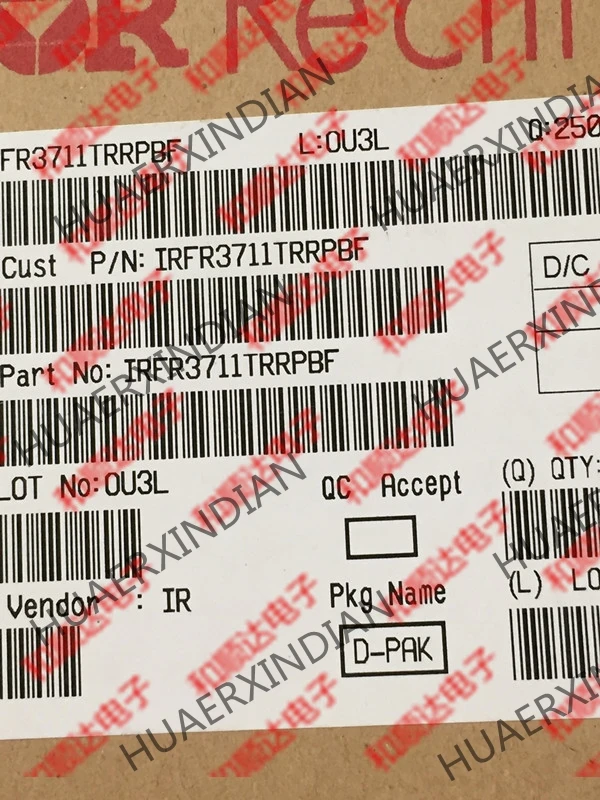 10PCS/LOT New and original IRFR3711 TO-252 20V 110A in stock