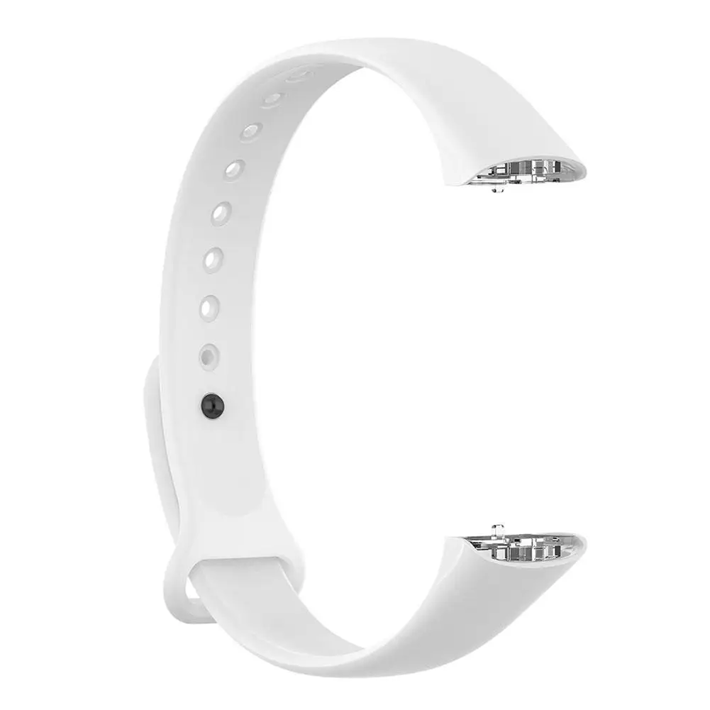 Силиконовые спортивные часы ремешок на запястье ремешок для samsung Galaxy Fit SM-R370 смарт-браслет Ремешки для наручных часов аксессуары - Цвет: White
