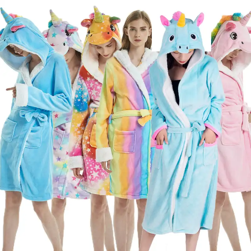 womens unicorn dressing gown