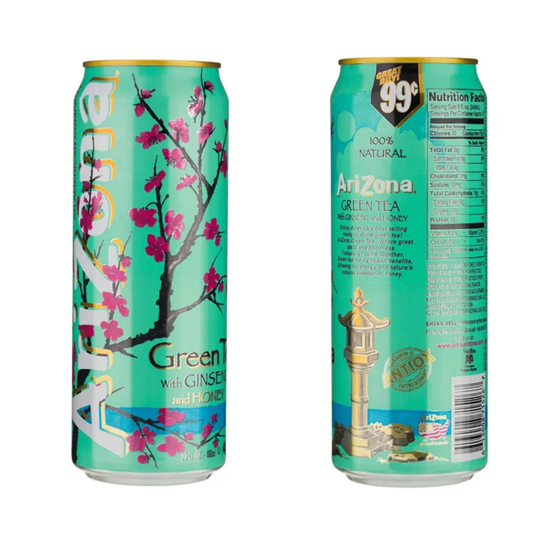 Green tea stash can Diversion Safe Orangeade can Hidden Safe Random flavor with a food grade smell proof bag