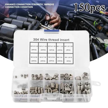 

150PCS /set Repair Coil Insert M3 M4 M5 M6 M8 Wear resistance Practical New