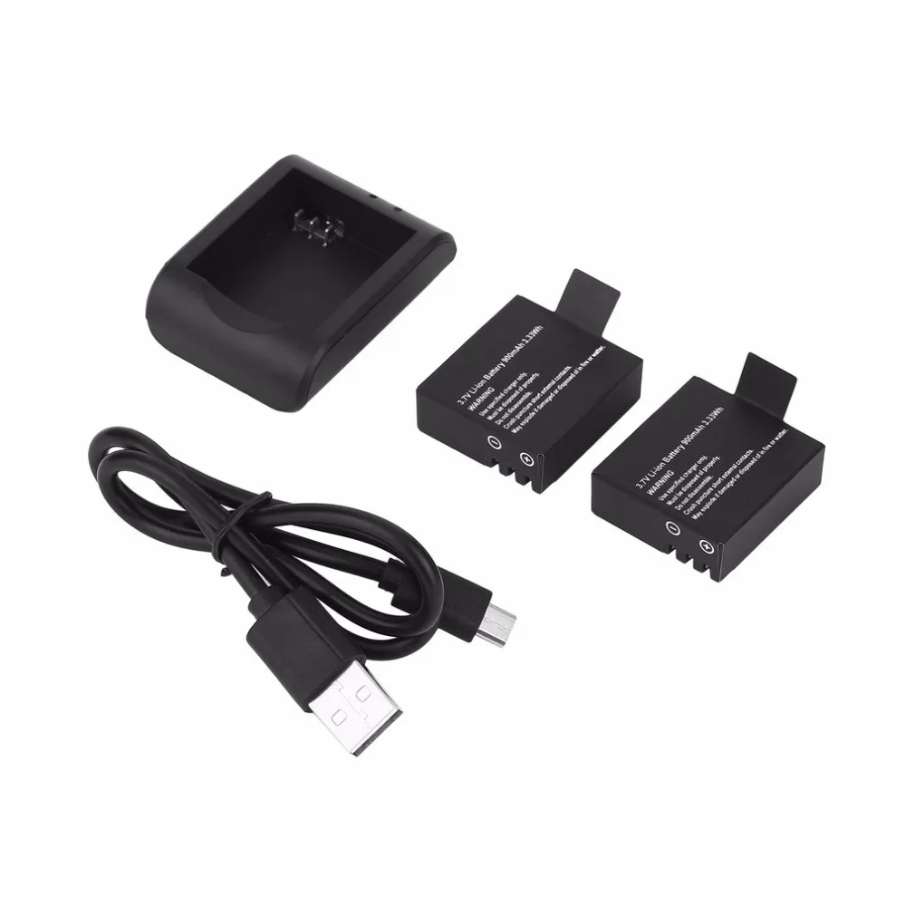 3,7 V 900 mAh Li-Ion Батарея Зарядное устройство с USB кабель рабочего Зарядка для SJ4000/SJ5000/SJ6000/SJ5000+/SJ4000+/SJ5000X. M10/M10