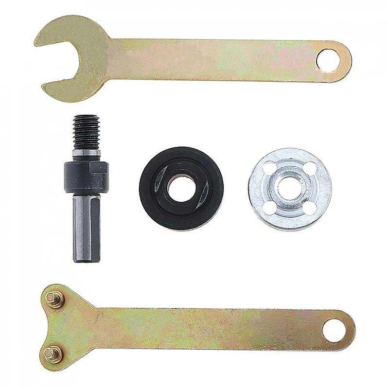 

1 set M10 / 16mm Drill Angle Grinder Mandrel Adapter Disc Holder Wrench Kit durable
