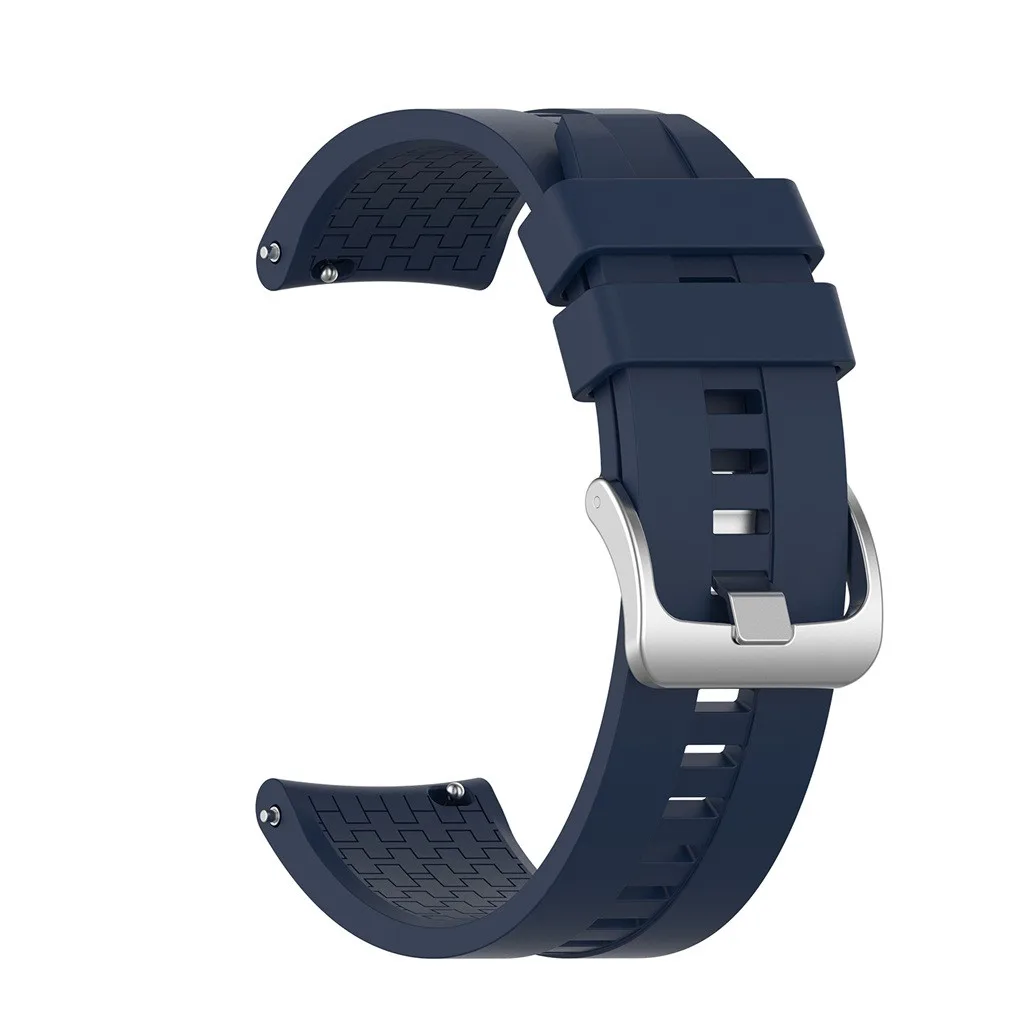 Мягкий спортивный силиконовый ремешок 20 мм 22 мм для huawei Watch GT Active/элегантный Honor Magic быстросъемный браслет для умных часов - Цвет: DB