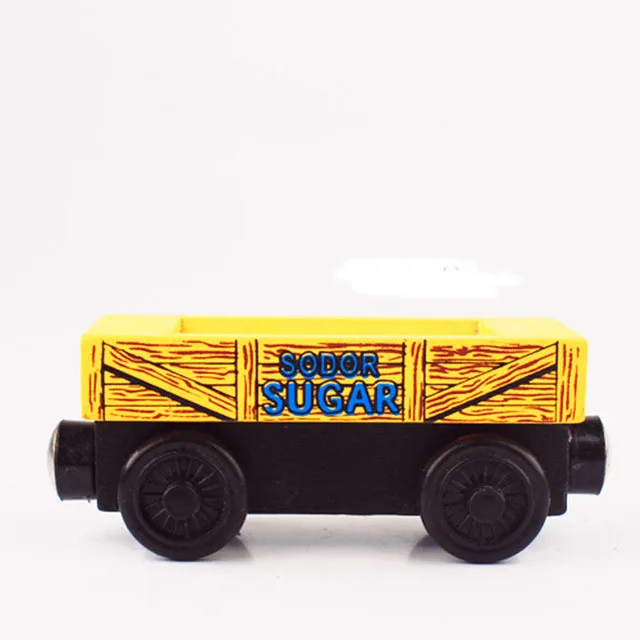 1 шт. паровозик Томас деревянная игрушка Томас поезд Магнитные деревянные модель поезда для маленьких детей Томас строительные игрушки Магнитные деревянные поезда - Цвет: 6