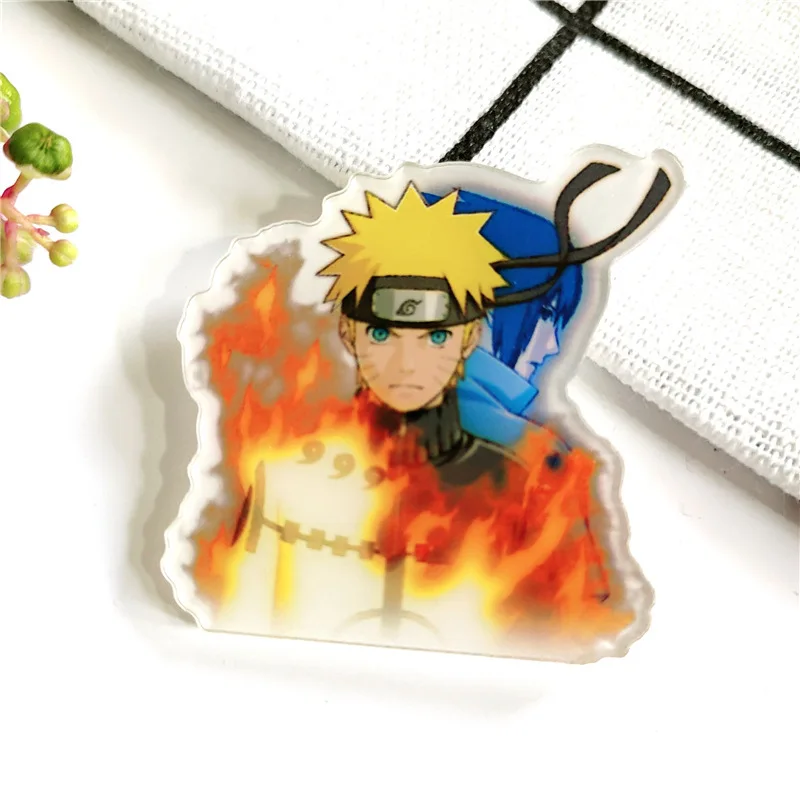 10 Pçs/set 4cm Naruto Desenho Animado Anime Crachá Acrílico Pinos Para  Mochilas E Broches Para Sacos Crachá Vestido Amigo As Crianças Para  Presentes - Figuras De Ação - AliExpress