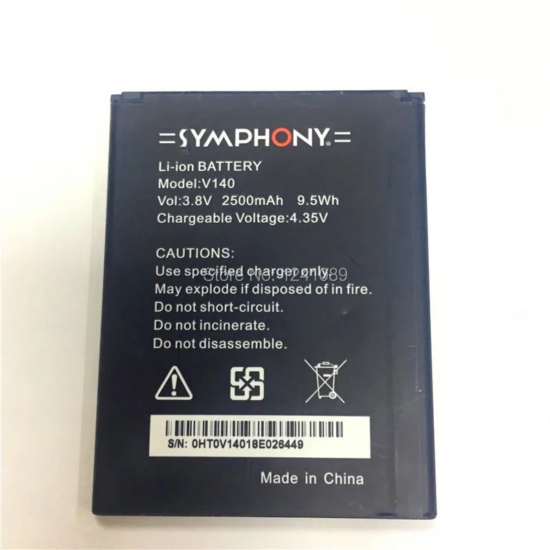 

YCOOLY Mobile Phone Battery For SYMPHONY V140 Battery 2500mAh Long Standby Time For SYMPHONY V140 Battery
