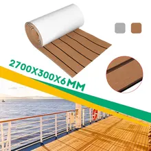 Самоклеющиеся 270 см x 30 см x 6 мм пол из пенопласта eva настил лист морской лодки яхты аксессуары искусственная лодка настил лист