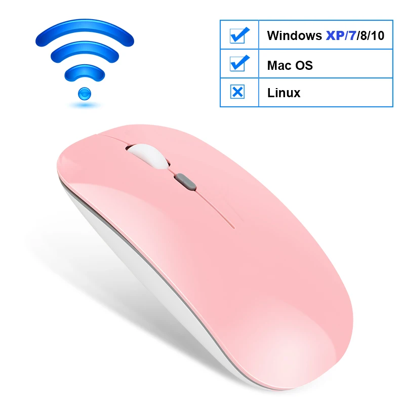 Wireless Mouse Computer Bluetooth Mouse Silent PC Mause Rechargeable Ergonomic Mouse 2.4Ghz USB Optical Mice For Laptop PC laptop shoulder bag Laptop Accessories