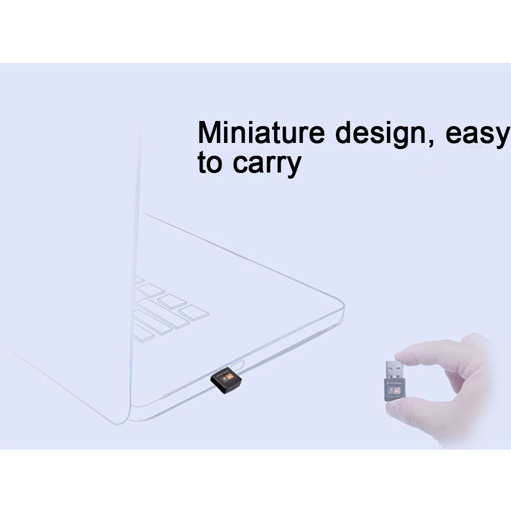 Сетевой адаптер веб-USB Встроенная антенна 600 Мбит/с беспроводной wifi