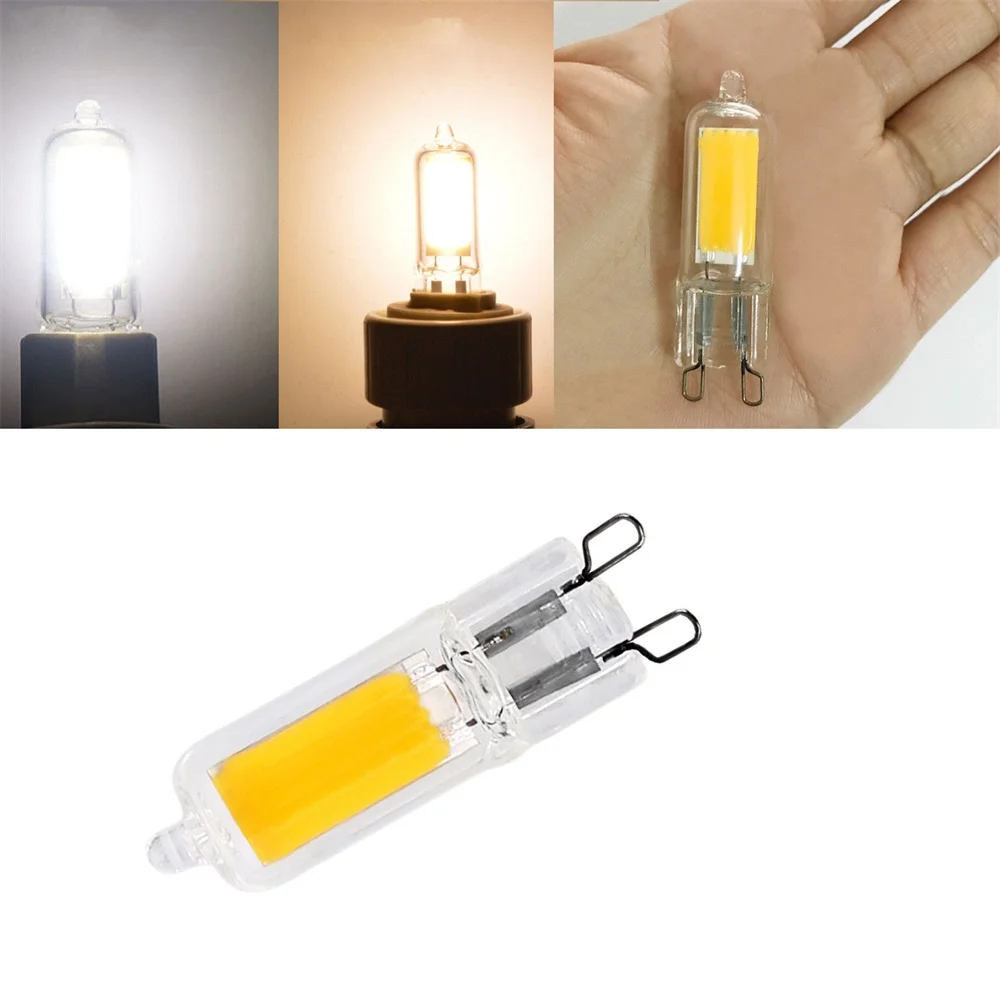 

3W 5W G9 COB LED Light Bulbs LED Glass Lamps 25W 45W Halogen Bulb Replacement for Pendant Lighting Fixture Home Chandeliers Lamp