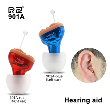 

RZ Hearing Aid Mini Wireless Ear Sound Amplifier Adjustable Ear Invisible Complete In Ear Hearing Aids Suitable for Deaf/Elderly