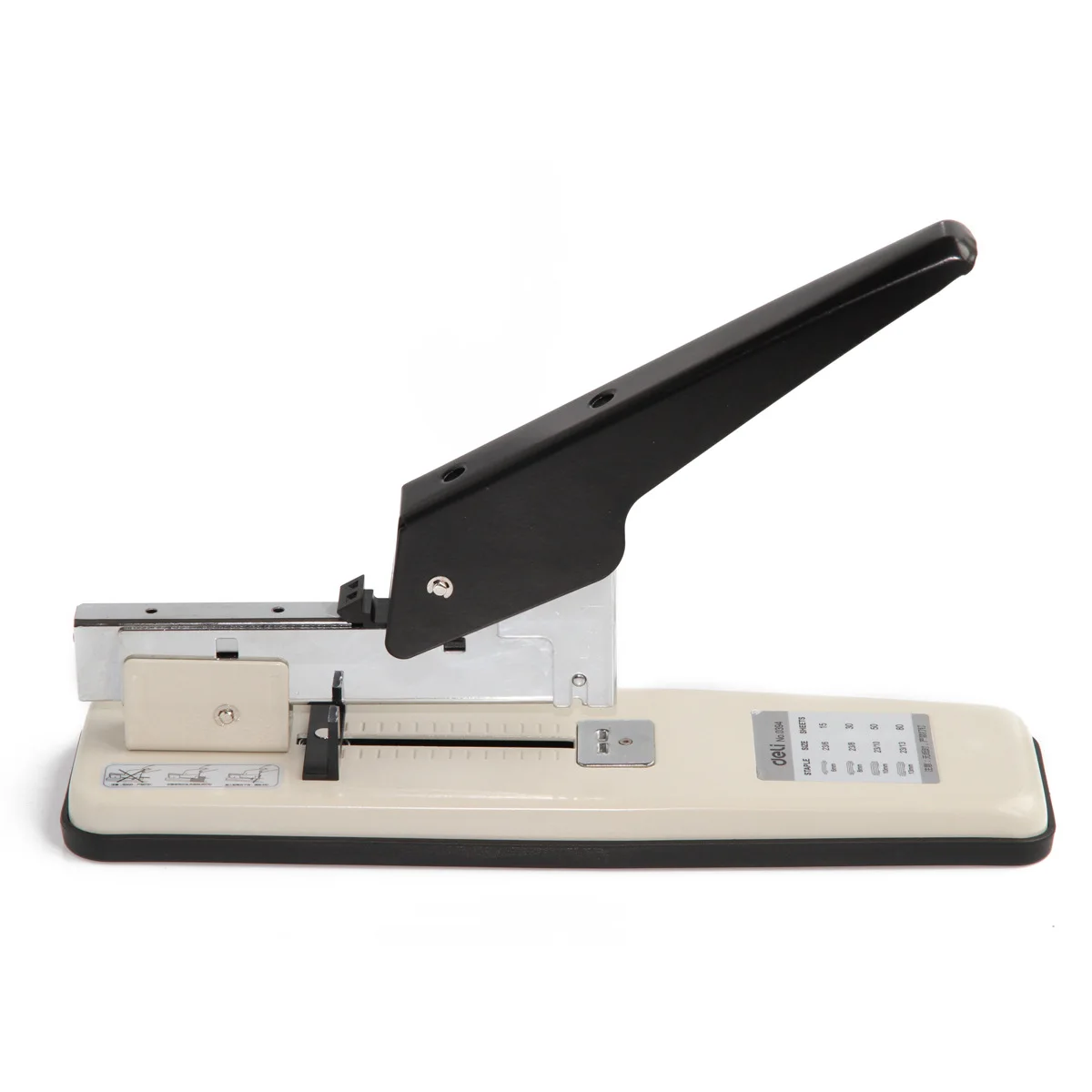 

Deli Heavy Duty Stapler 0394 Large Thick 0013 Staples Order 80 Paper Effortless-Shaped Stapler