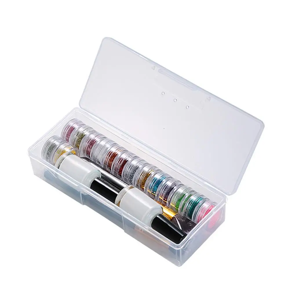 15 Colors 50 Templates Flash Diamond Glitter Flash Powder For Temporary Tattoo Kids Face Body Painting Art Tools Suit TSLM1 NEW