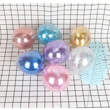 

20pcs Transparent Trumpet Confetti Dold Star Balloon Helium Baby Shower Birthday Wedding party Sequins