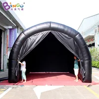 Free Shipping 5x4.5x3.5 Meters Black Football Race Inflatable Tunnel Tent With Customized Logo Printing For Sale - BG-T0140 1