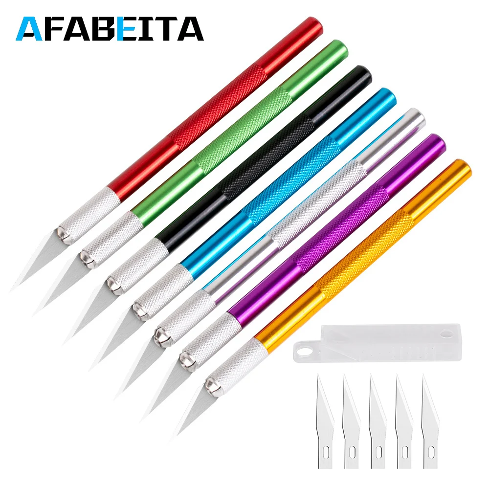 Carving Knife Metal Scalpel Knife Tools Kit Cutter Engraving Craft