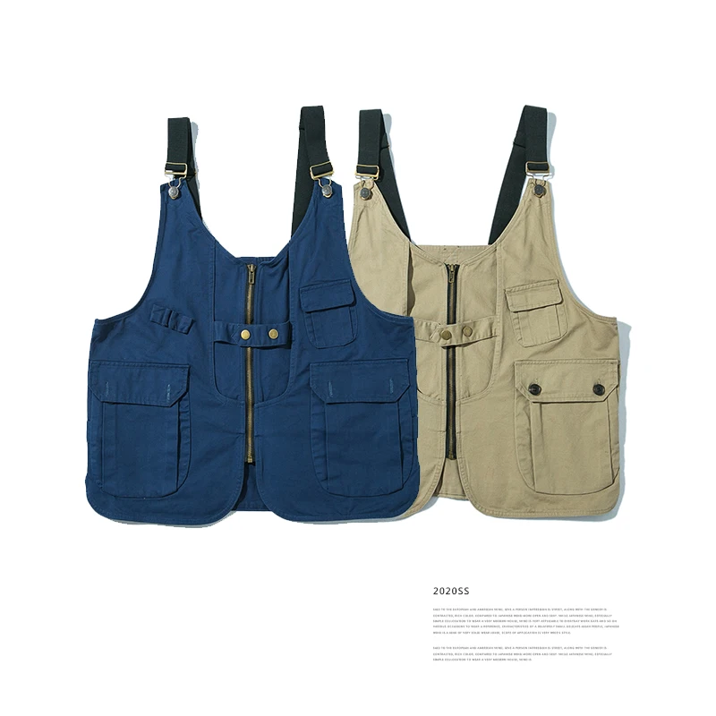 

iiDossan Tactical Jackets Men New Tool Pockets Vest Men Summer Photographer Work Sleeveless Jackets Fashion Overalls Women Tops