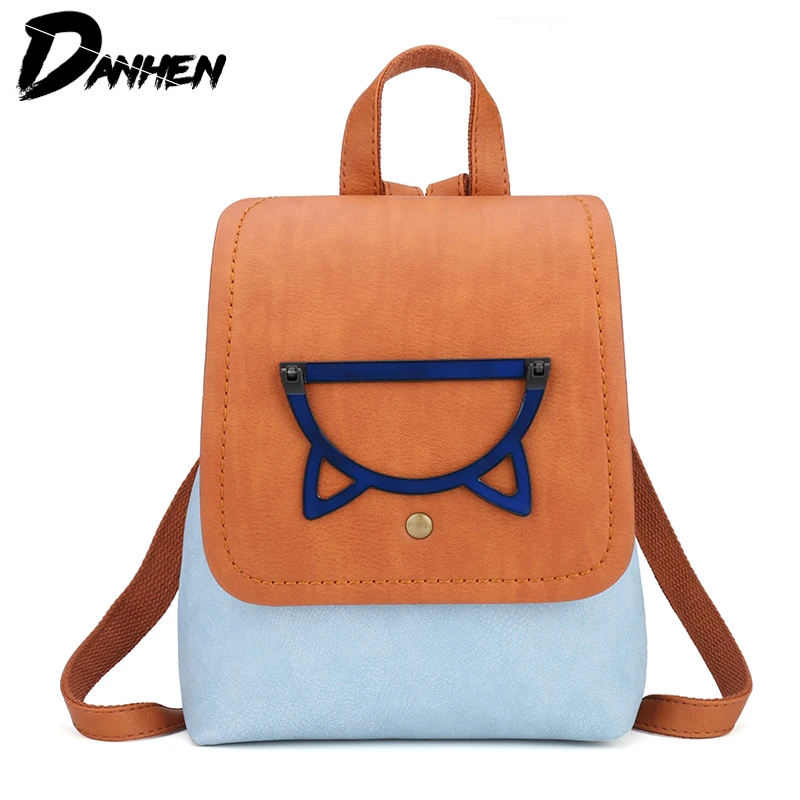 

2019 Fashion Women Backpacks for School Teenagers Girls PU Leather Bags Mini Travel Backpack Laptop Bag with Cute Design