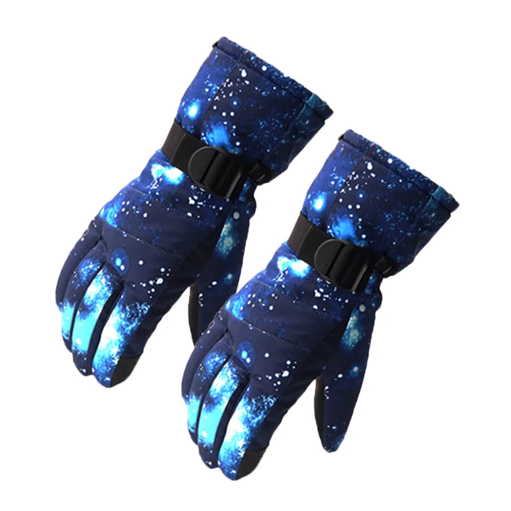 Унисекс зимние Утепленные перчатки теплые ветрозащитные велосипедные перчатки для бега на открытом воздухе креативные высококачественные Простые перчатки