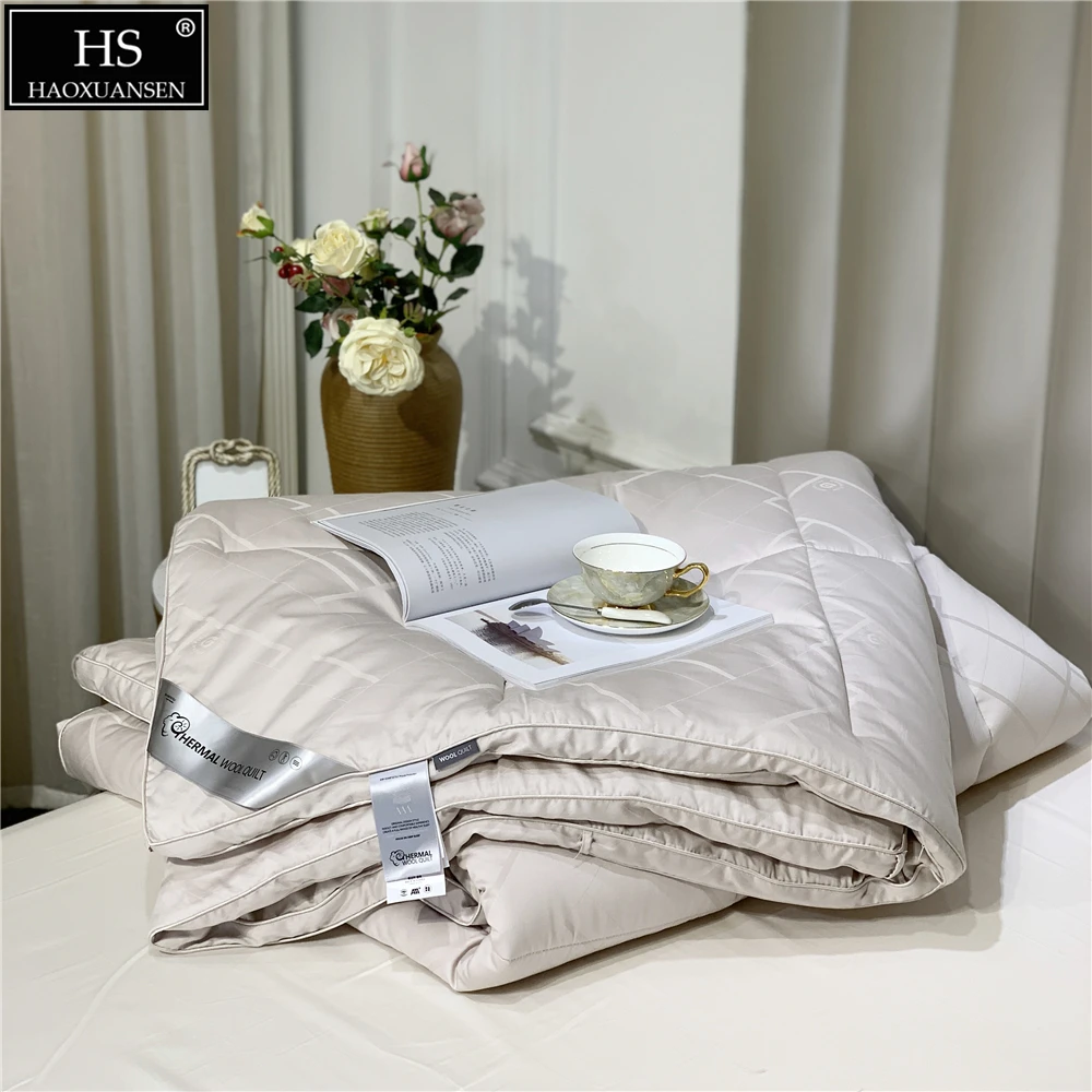 grafiek Haas correct Beddengoed Slaapkamer Wol Quilt Dekbed Trooster Koning Queen Size Koffie  Stof Australische geïmporteerd Merino Wasbare Wol Warme Winter|Dekbedden| -  AliExpress