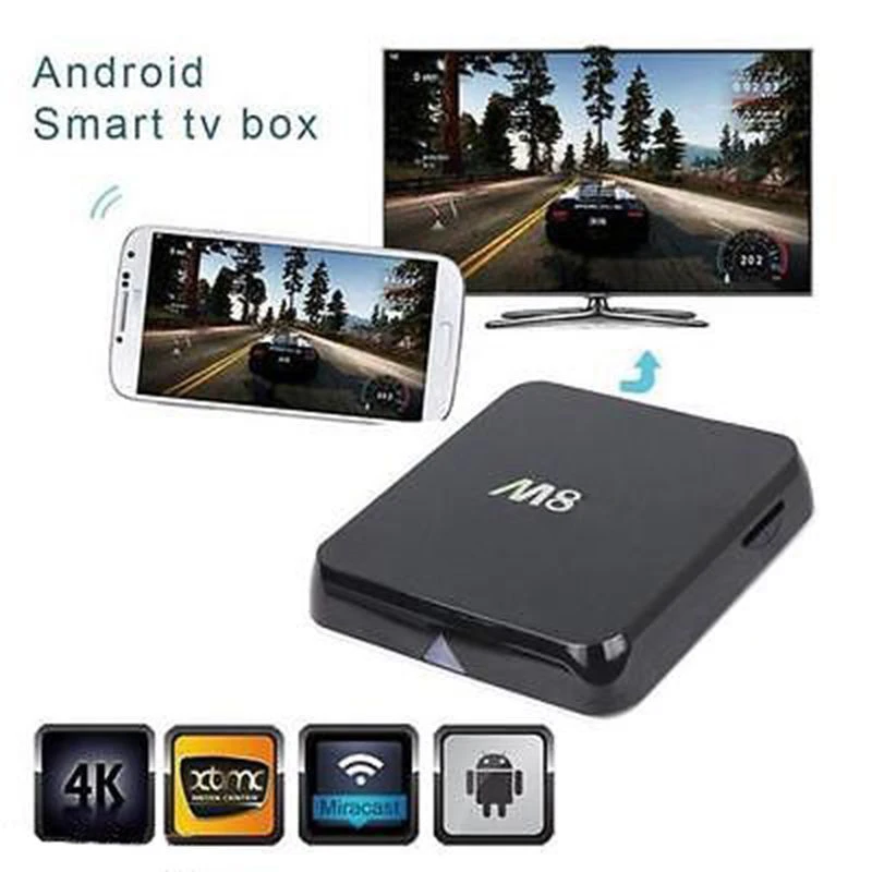 Full HD 1080P 4K Ultra Clear M8S Android tv Box с пультом дистанционного управления Поддержка нескольких языков HDMI Беспроводной Wi-Fi Смарт ТВ-бокс