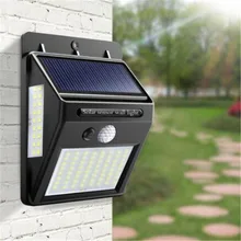 Светодиодный уличный светильник на солнечной батарее для дома, сада, забора, движения PIR, датчик обнаружения, настенные лампы 35 30 20 SMD2835 светодиодный s солнечный светильник, водонепроницаемый