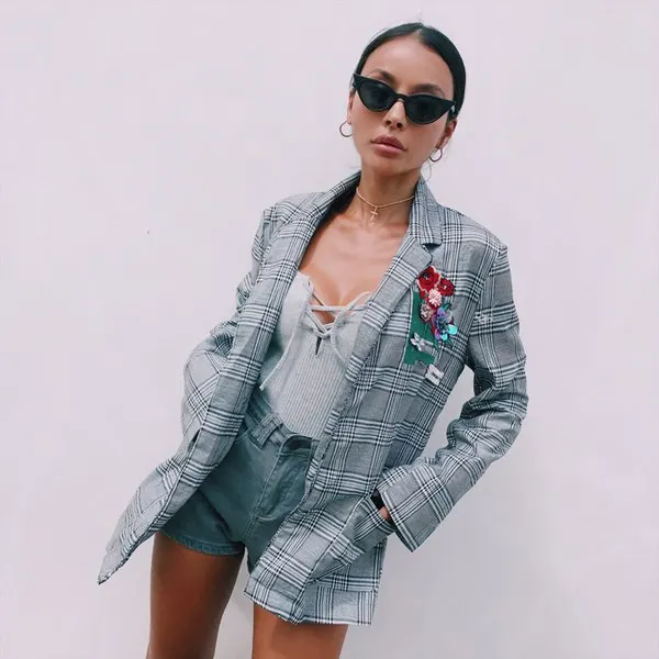 

2018 Autumn New Style Fashion Pattern Suit Jacket