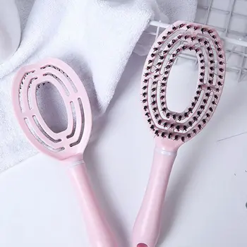 

Hair Scalp Massage Comb Hair Brush Bristle Nylon Ladies Wet Curly Hair Tangled Hair Salon Hairdressing Tools Cn(origin)