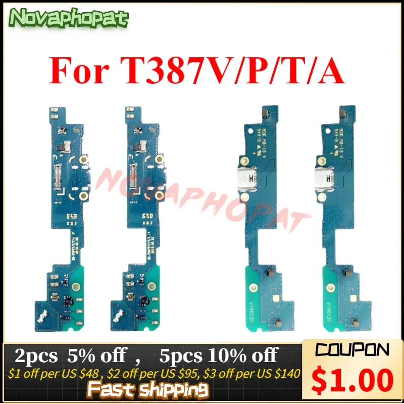 

Novaphopat Charging Flex for Samsung Galaxy Tab A 8.0 2018 SM-T387V T387P T387T T387A USB Dock Charger Port Connector Flex Cable