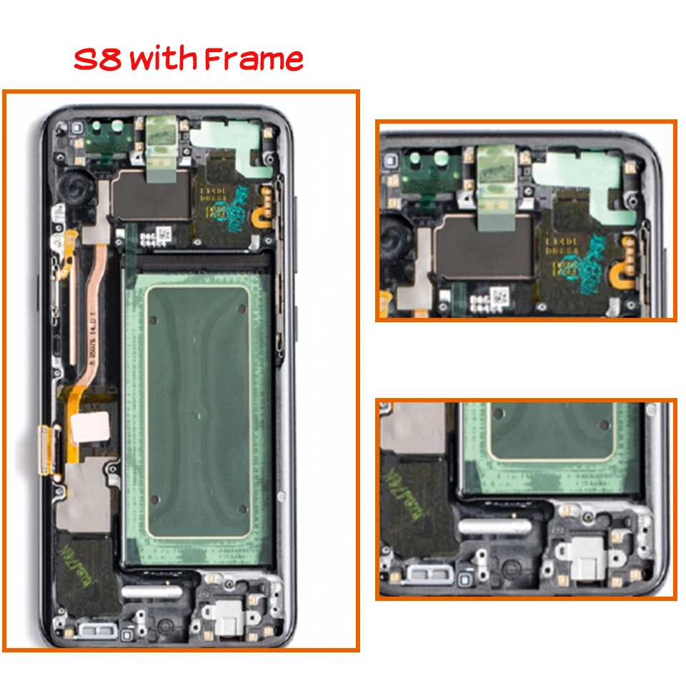  Original Lcd screen For Samsung Galaxy S8 S8 plus G950 G950F G955fd G955F G955 AMOLED screen Replac