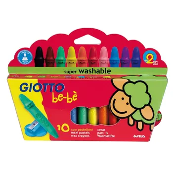 

Set of wax crayons Giotto Cera strong + eraser + Sharpener set