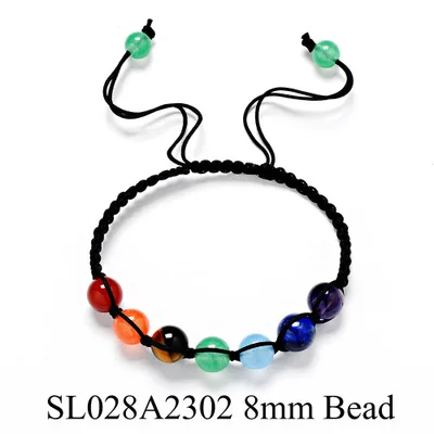 Eight Planets Natural Stone Bracelet Universe Yoga Chakra Galaxy Solar Lovers System Bracelets For MenOrWomen JewelryAnniversary - Окраска металла: Bead 8mm