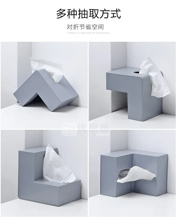 Креативная нордическая домашняя тканевая коробка офисный угловой лоток простая настольная бумага полотенце коробка для хранения WF807452