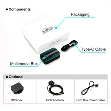 Mmb multimídia carplay ai caixa 4 + 32g sem fio espelhamento vídeo player iphone android telefone navegação rádio tv