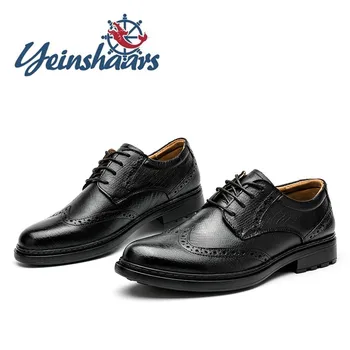 

Business Brogue Shoes Brand Italian Oxford For Men Fashion Formal Dress Shoe Office Elegantes British Style Mens Corporate Shoes