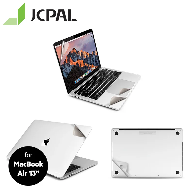 JCPAL MacGuard полный комплект защитной пленки для MacBook Air 1" 5в1 кожи высокого качества протектор