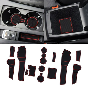 

CITALL PVC 13pcs Gate Slot Door Groove Non-slip Cup Holder Mat Pad Fit For VW Passat B8 2015 2016 2017 2018 2019