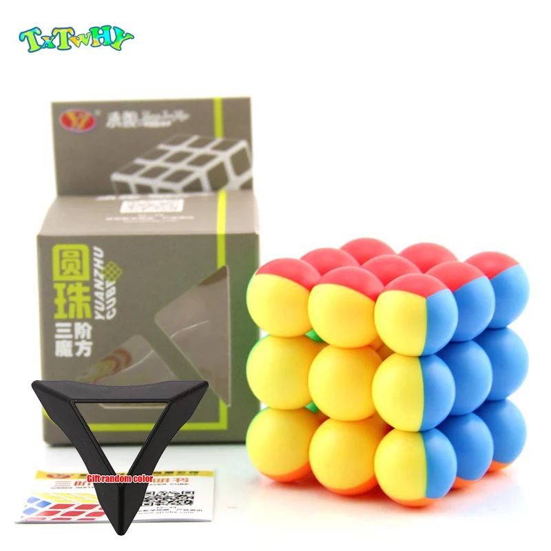 YJ круглый шар 3x3x3 Кубик Рубика для профессионалов круговой 3*3*3 головоломка с быстрым кубом игрушки YJ для обучения Пазлы для детей подарок