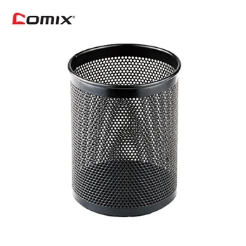

Comix Creative Pen Pot Storage Round Cosmetic Pencil Pen Holders Desk Organizer Stationery Stand Container Office Supplies