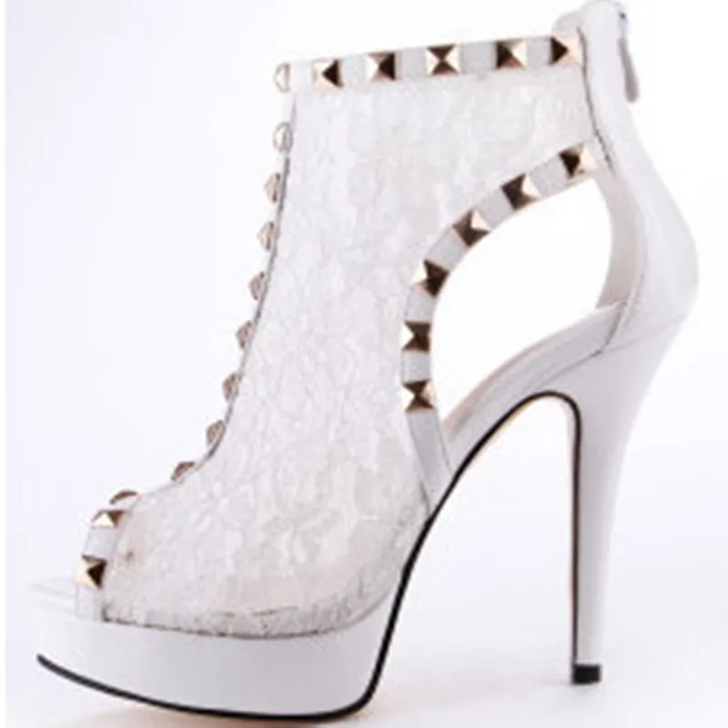 

SHOFOO shoes,Beautiful fashion women's shoes, net cloth, about 14.5 cm high-heeled sandals, women's sandals, banquet shoes.