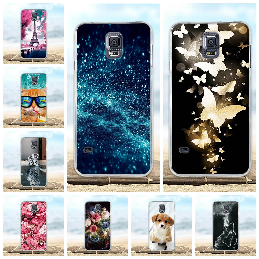 Чехол для Samsung Galaxy S5 Мягкий Силиконовый ТПУ 3D чехол-накладка I9600 G903F G900F G900I G900M G900A
